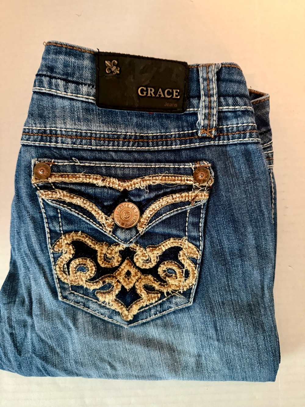 Grace in LA, Y2K, embellished boot cut